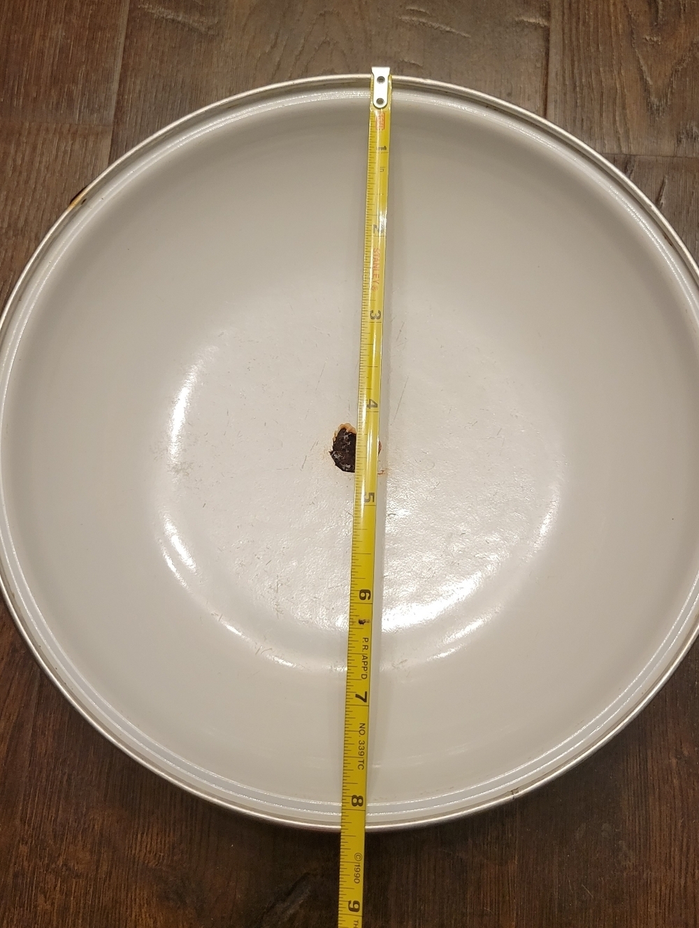 Vintage Le Creuset Green Enamel Steel Lid 8.5” Replacement Stockpot Saucepan Lid - Picture 5 of 6